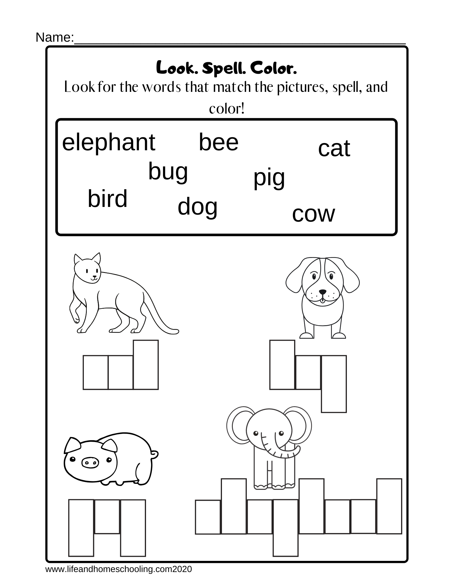 Fun and Simple Spelling Worksheets for Kindergarten Kids