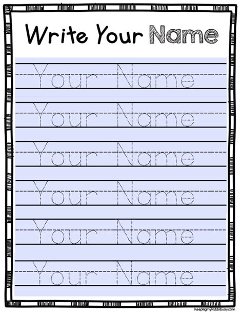 Editable Name Tracing Sheet Handwriting Practice Name Writing Name Worksheet Editable Name