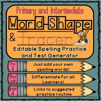 Editable Spelling Practice And Test Generator Primary And Intermediate In 2024 Spelling