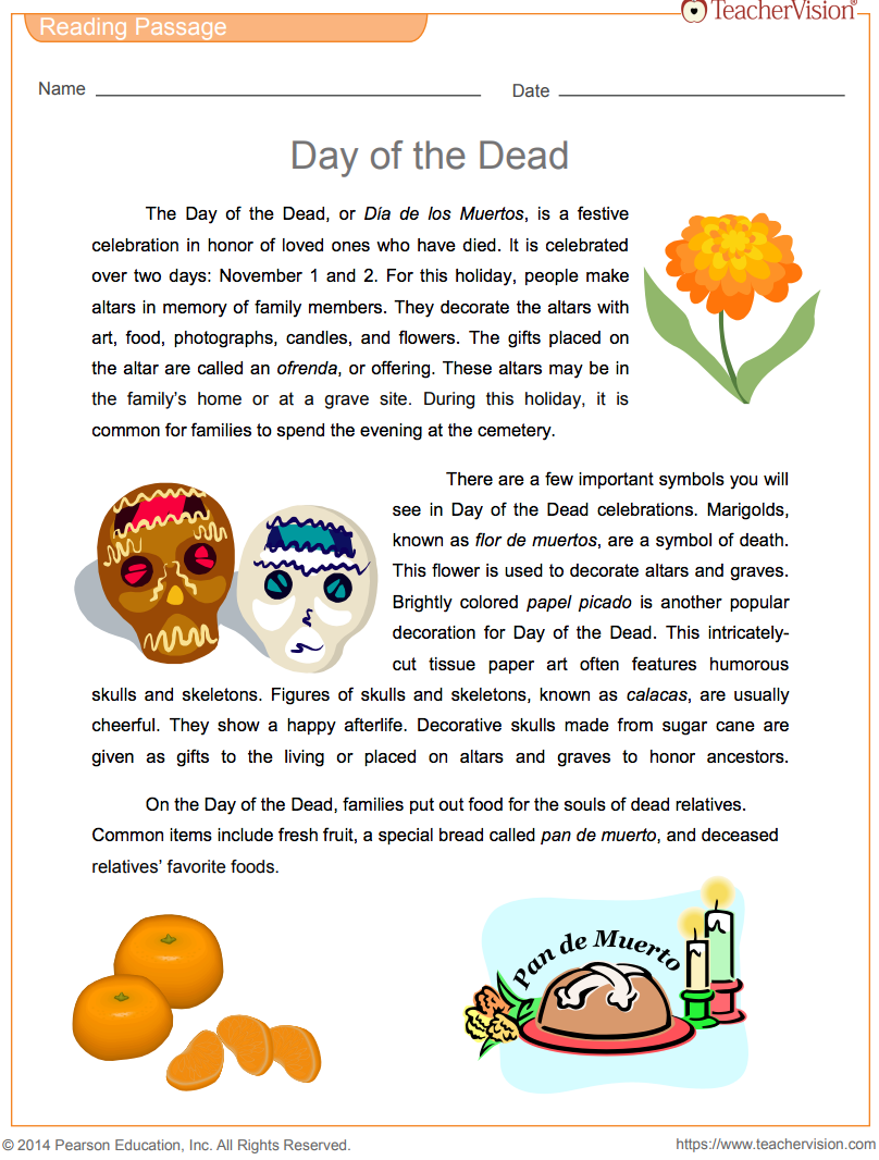 El Dia De Los Muertos Worksheet Answers Revealed