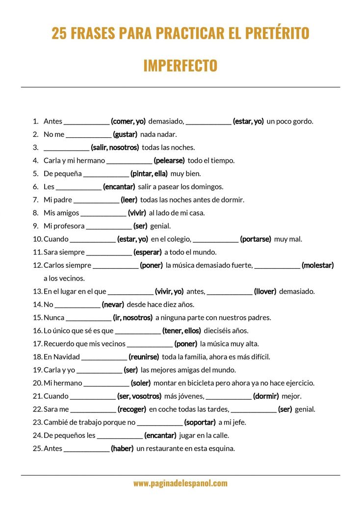 5 Essential Imperfect Tense Worksheet Answers