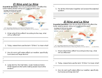 El Niño & La Niña Explained: Interactive Worksheet