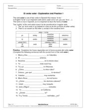 El Verbo Estar Worksheet Answers: Your Key to Spanish Mastery