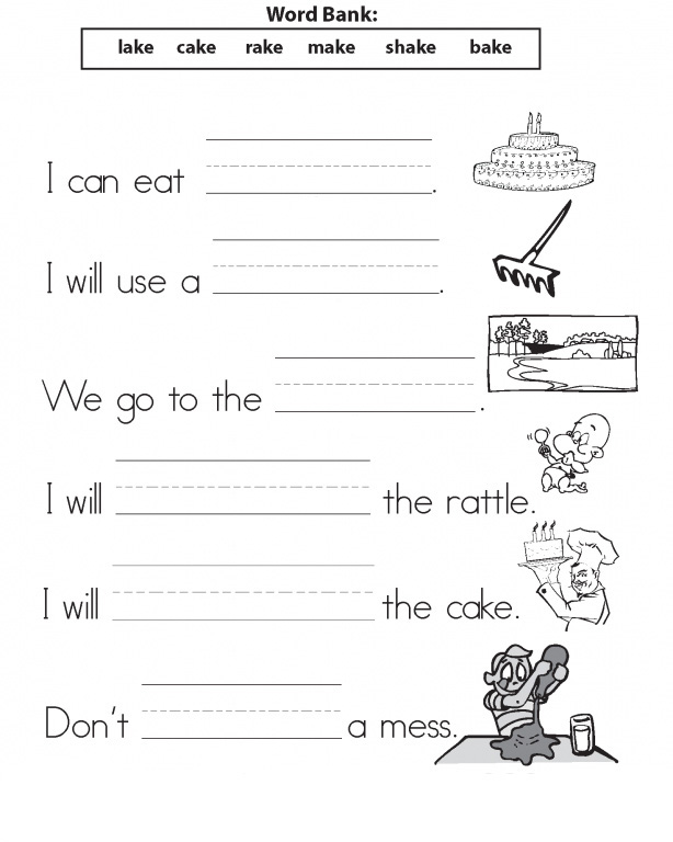 Ela Worksheet For 1St Grade