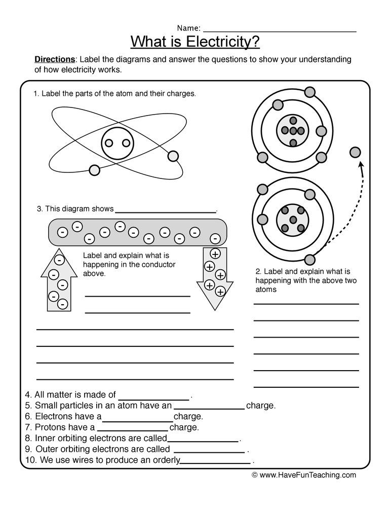 Electricity Fill In The Blank Worksheet Printable Worksheets Are A