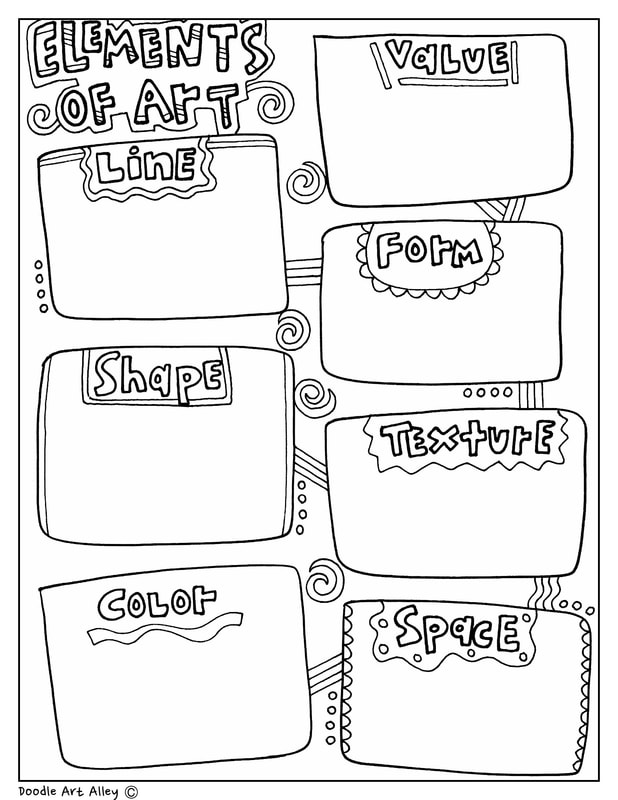 Elements Of Art Worksheets Form Amp Mini Art Lesson Sheets Tpt