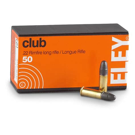 Eley Club 22 Long Rifle Lrn 40 Grain 50 Rounds 296654 22Lr