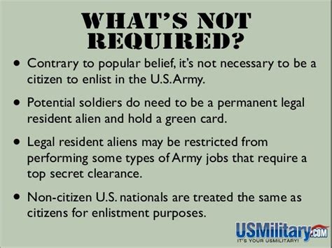 Eligibility Requirements To Join U S Army