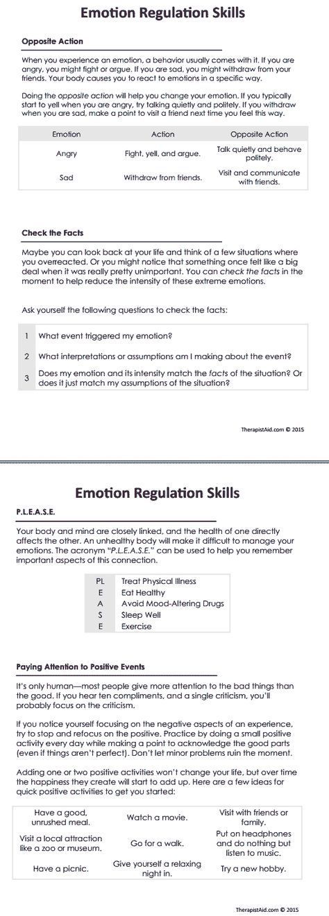 Emotional Regulation Worksheets Bundle Editable Fillable Printable