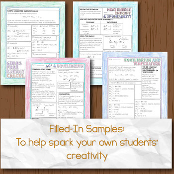 Energy Basics Chemistry Doodle Diagrams Store Science And Math With