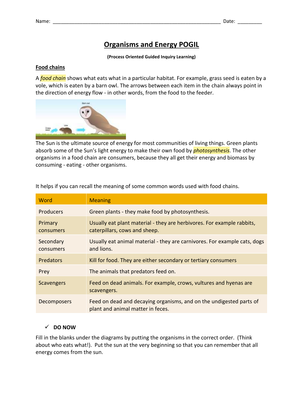 Energy Storage And Transfer Model Worksheet 1B Printable Calendars At