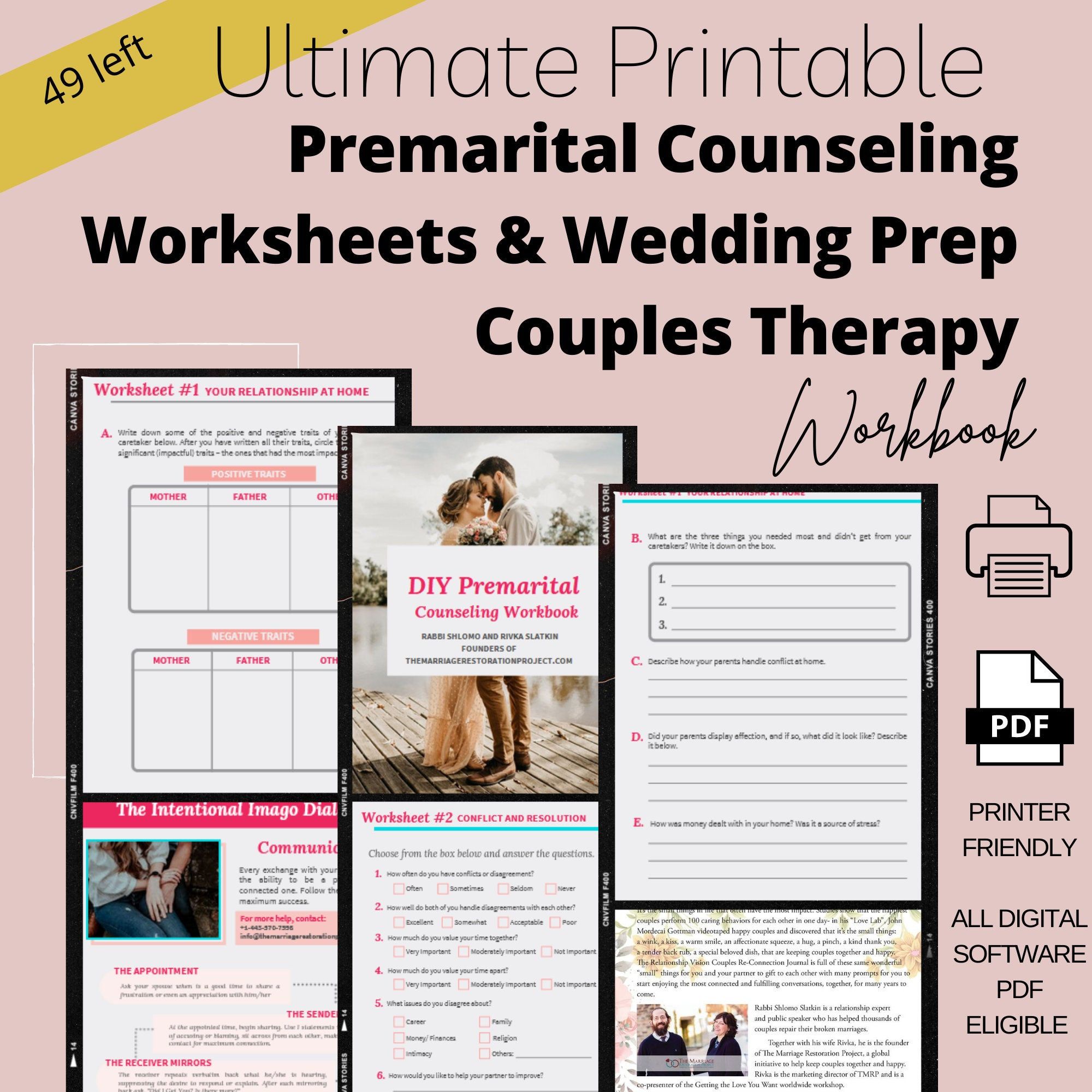 Engaged Couples Therapy Worksheet Wedding Prep Therapy Worksheets