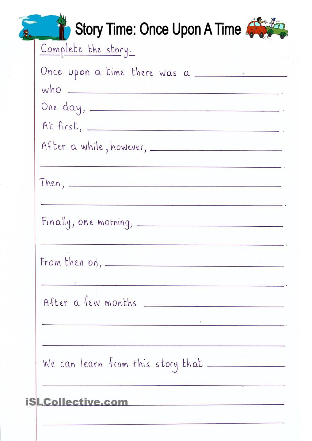 English Worksheets Creative Writing For Grade 3