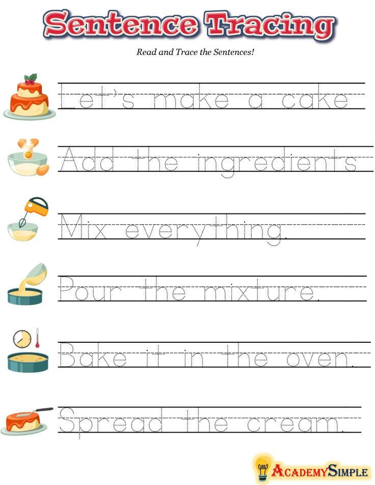 English Writing Sentence Tracing Worksheets Animals And Colors