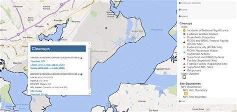 Epa Military Contamination Superfund Site Aberdeen Proving Ground In Maryland