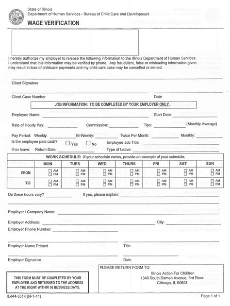 Essential Louisiana Food Stamp Wage Verification Form For Seamless Benefit Enrollment