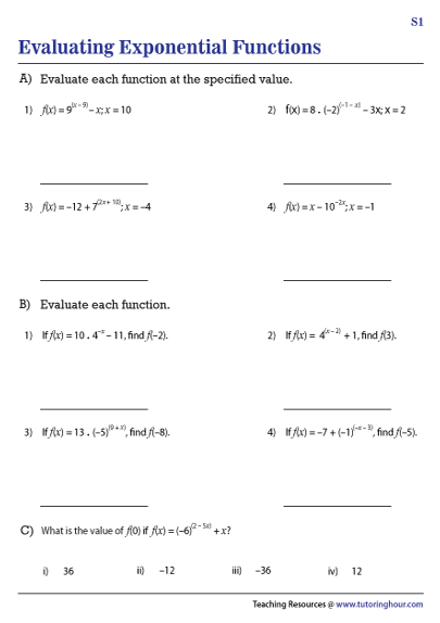 5 Tips for Mastering Exponential Functions Worksheet