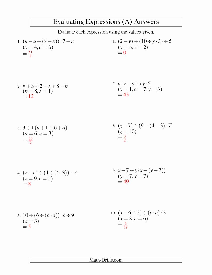 Evaluating Functions Worksheet Algebra 1 Englishworksheet My Id