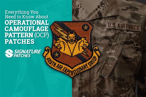 Everything You Need To Know About Operational Camouflage Pattern Ocp Patches Signature Patches