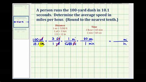 Ex Convert Yards Per Second To Miles Per Hour Youtube