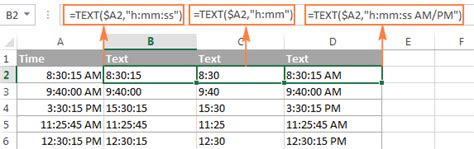 Excel Convert Time To Text Basic Resume Examples