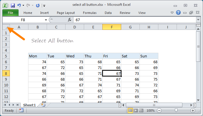 Excel Select All Worksheets