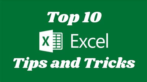 Excel Tricks 10 Cool Tips You Must Know Microsoft Excel Excel Tutorials Excel Shortcuts