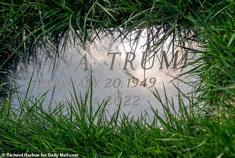 Exclusive Ivana Trump Amp 39 S Cordoned Off Grave Is Barely Visible In Completely Overgrown Area Of