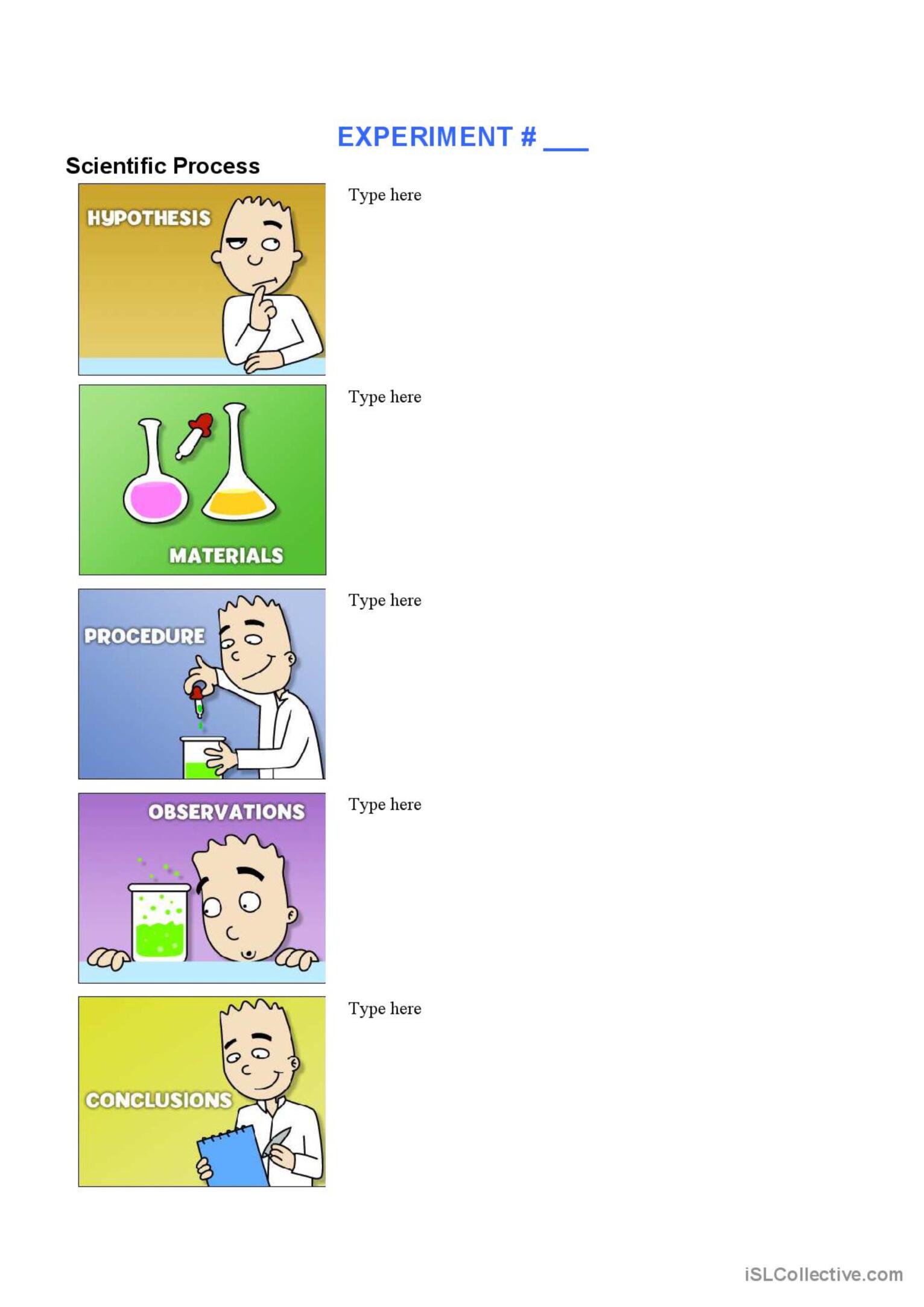 Experiment Page English Esl Worksheets Pdf Doc