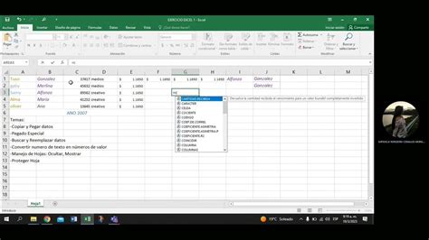 Explicaci N De Algunos Usos De Excel Youtube