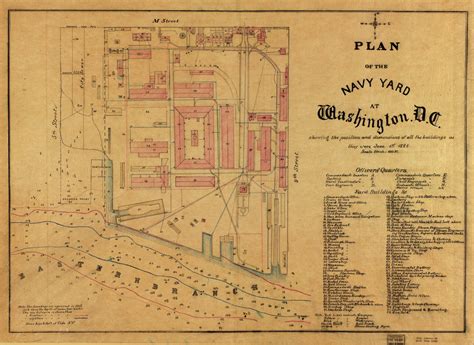 Exploring The Washington Navy Yard Through An Old Plan From 1881