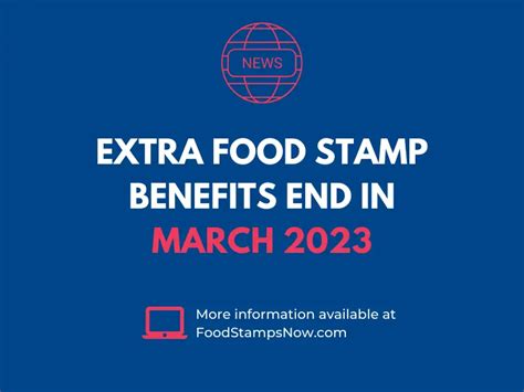 Extra Food Stamp Benefits End March 2023 Food Stamps Now