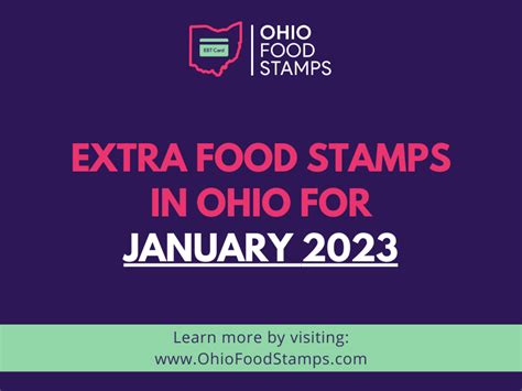 Extra Food Stamps In Ohio January 2023 Ohio Food Stamps