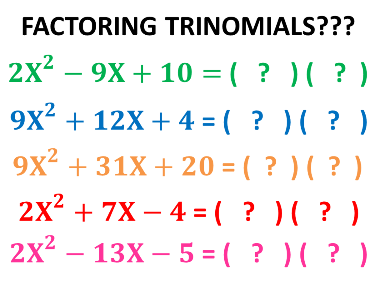 Factoring Quadratic Trinomials Worksheet Answers