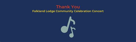 Falkland Lodge Community Celebration Concert 2022 A Thank You Cancer Care Map