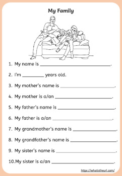 Family Worksheet Esl Worksheet By Croma