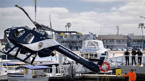 Farjam News Huntington Beach Police Helicopter Crashes Into California Water Killing Officer