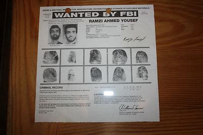 Fbi Wanted Poster Ramzi Ahmed Yousef April 22 1993 293974714