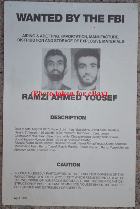 Fbi Wanted Poster Ramzi Yousef 1860278630