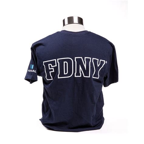 Fdny Shield T Shirt Navy 9 11 Memorial Museum Store