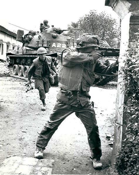 February 1968 Hue City Line Of Us Marines During The Battle For Hue City Photo By John Olson