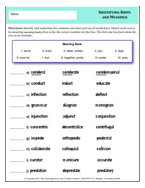 Fifth Grade Free English Worksheets Biglearners