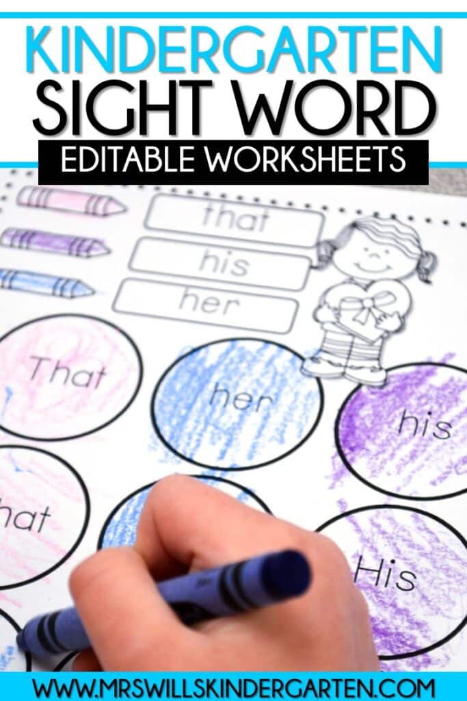 Fill The Blank Sight Words Worksheets Worksheetsgo