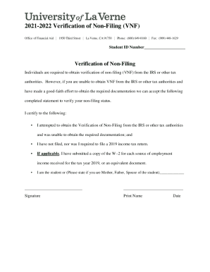 Fillable Online 2021 2022 Verification Worksheet University Of