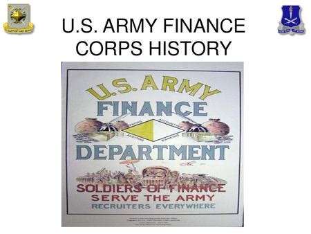 Finance Corps History