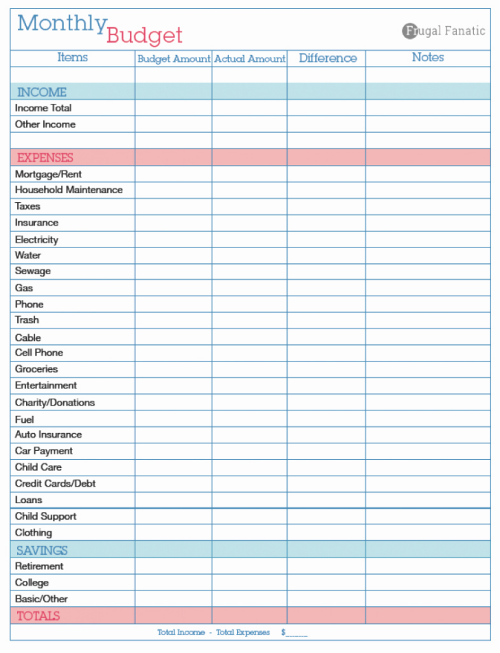 Financial Budget Worksheet Usmc Budgeting Worksheets