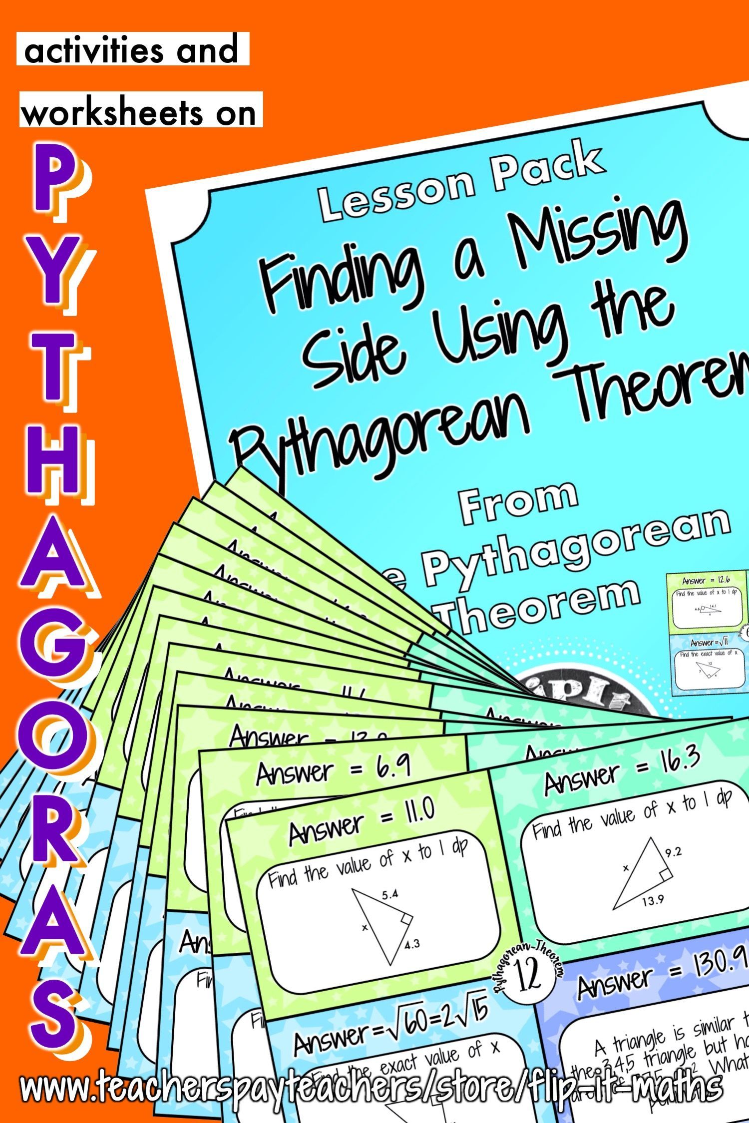 Finding A Missing Side Using The Pythagorean Theorem Pythagorean