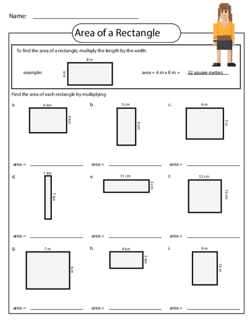 Finding The Area Worksheets For 3Rd Grade Thomas Knox S 3Rd Grade