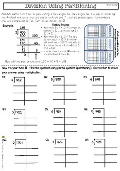 Finding Whole Number Quotients And Remainders 4 Nbt 6 Worksheets