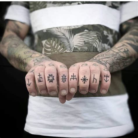 Finger Tattoos for Men